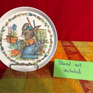 Vintage 1970s SiLite Peter Rabbit Kids Melamine Plate - perfect for Easter